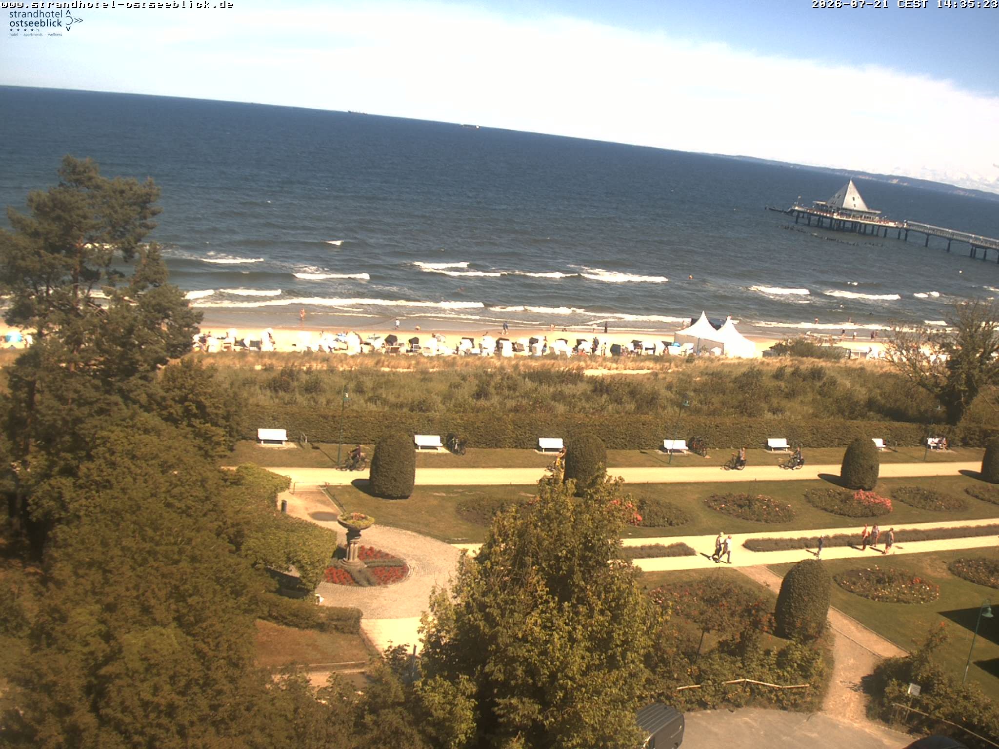 Archiv Foto Webcam Usedom: Ostseeblick Heringsdorf
