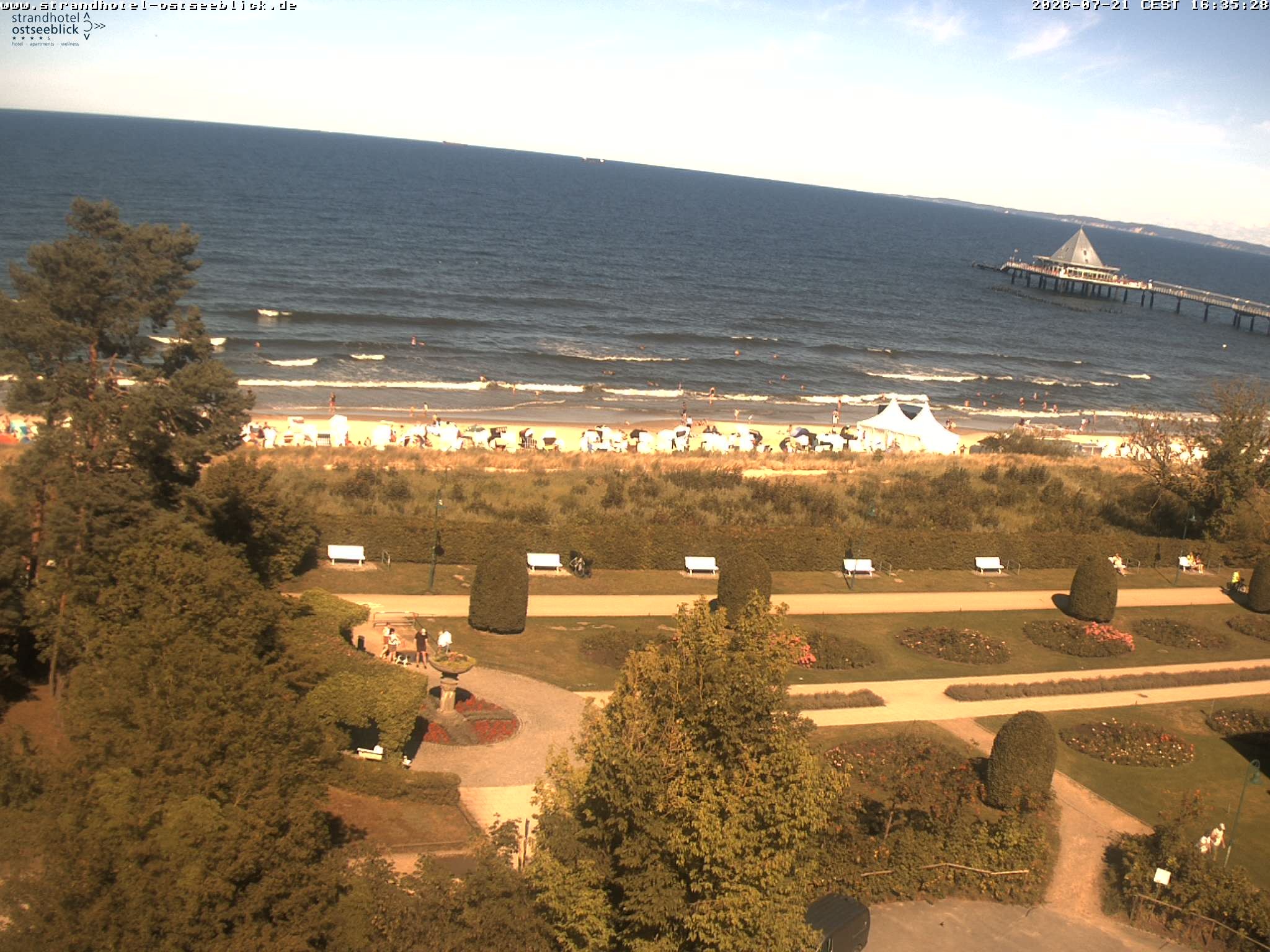 Archiv Foto Webcam Usedom: Ostseeblick Heringsdorf