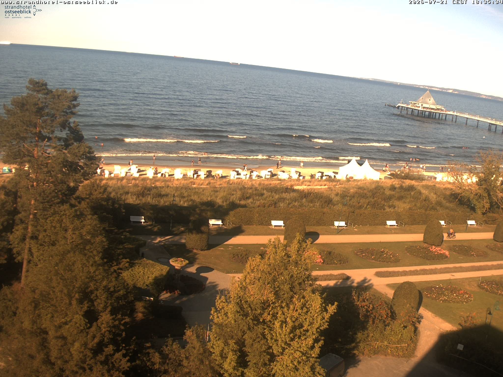 Archiv Foto Webcam Usedom: Ostseeblick Heringsdorf