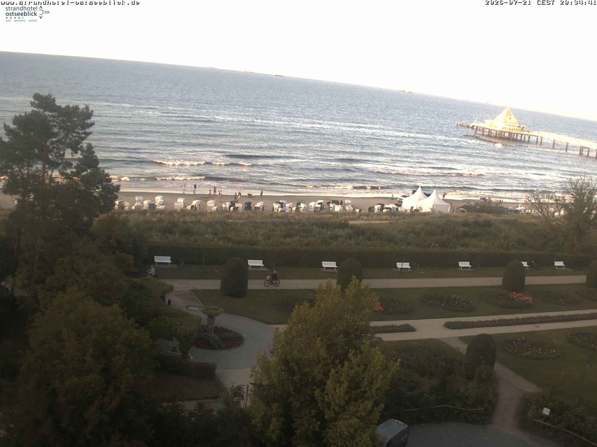 Archiv Foto Webcam Usedom: Ostseeblick Heringsdorf