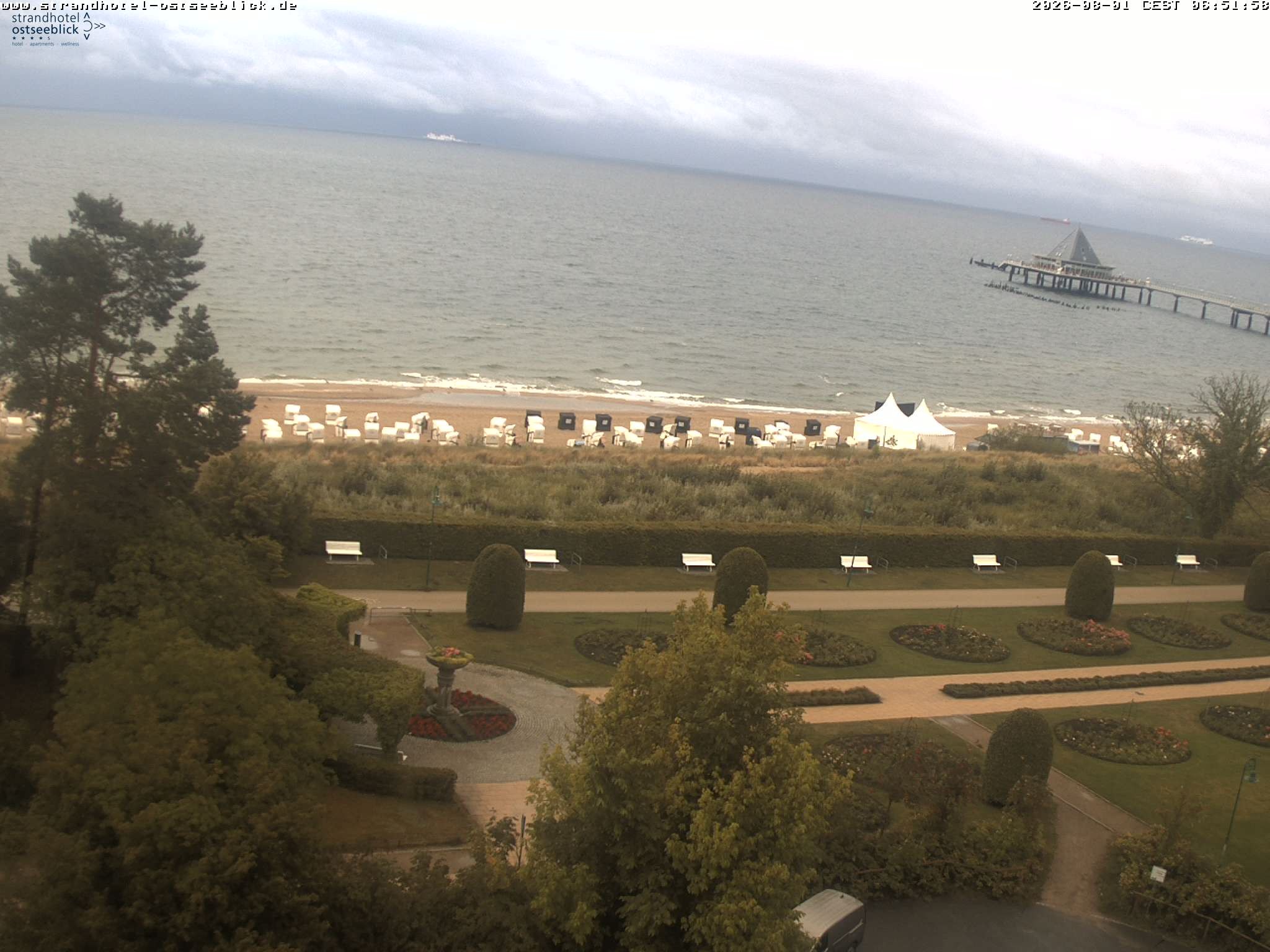 Archiv Foto Webcam Usedom: Ostseeblick Heringsdorf