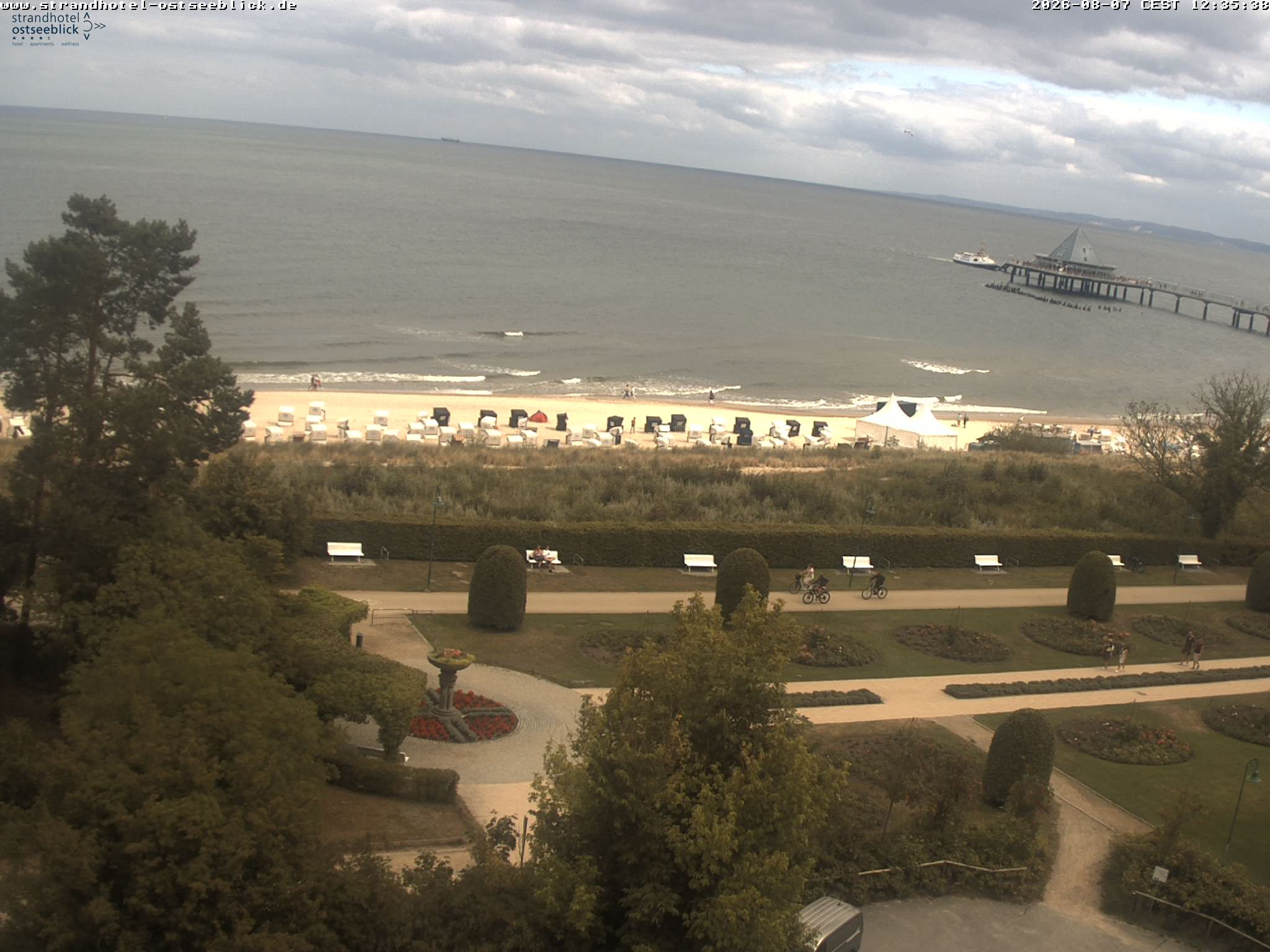 Archived image Webcam View at the Baltic Sea at Island Usedom