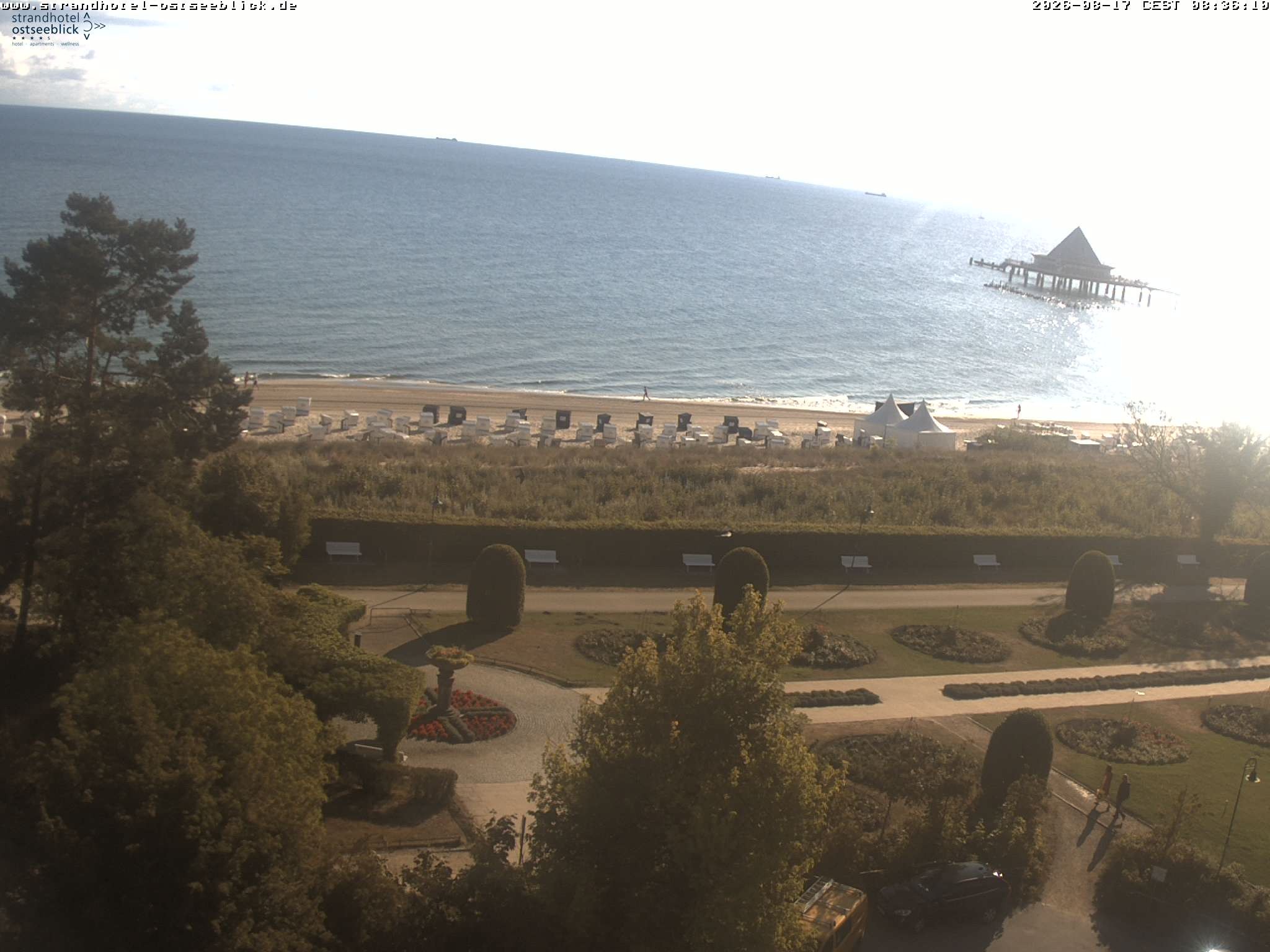 Archived image Webcam View at the Baltic Sea at Island Usedom