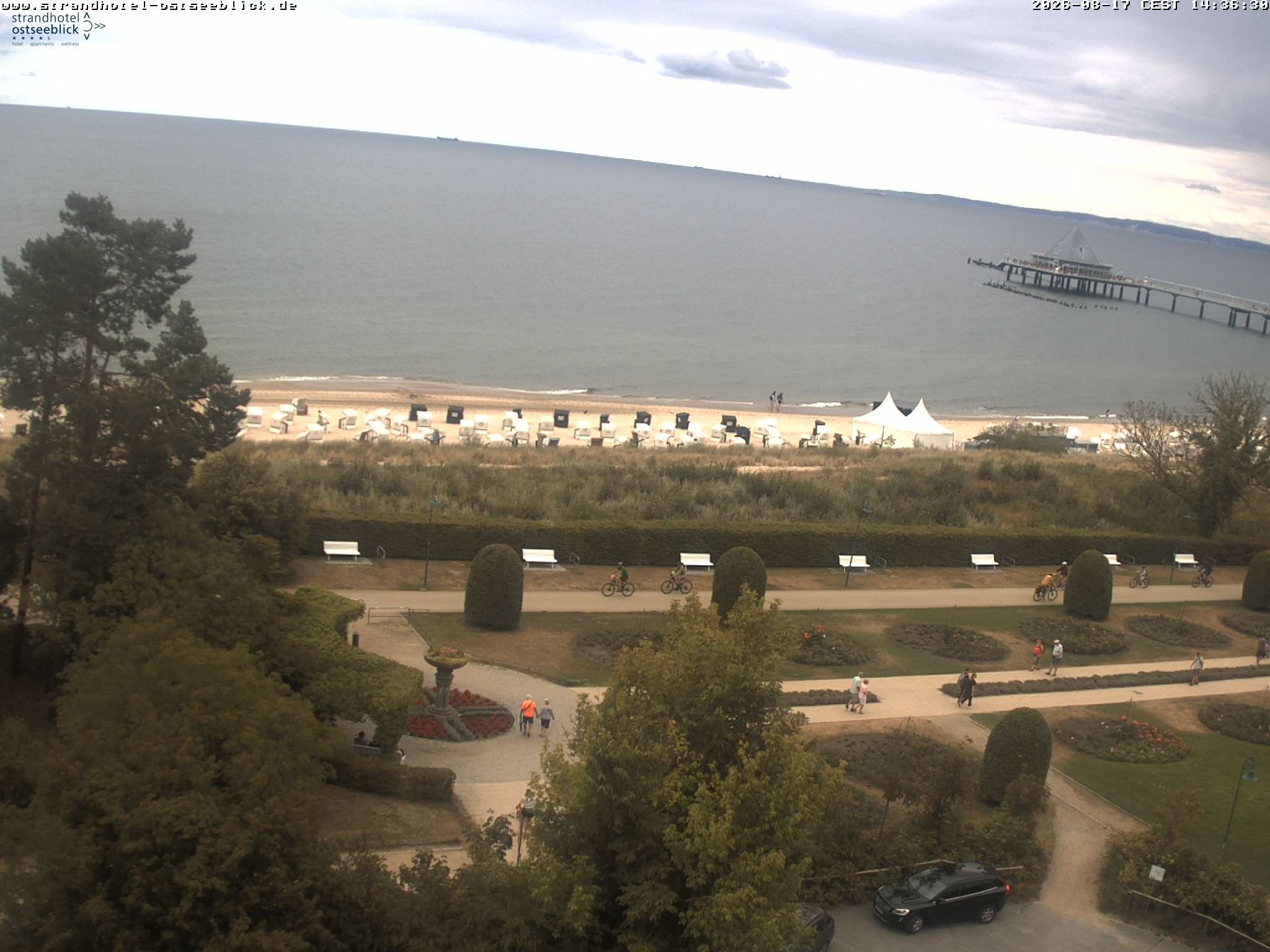 Archived image Webcam View at the Baltic Sea at Island Usedom