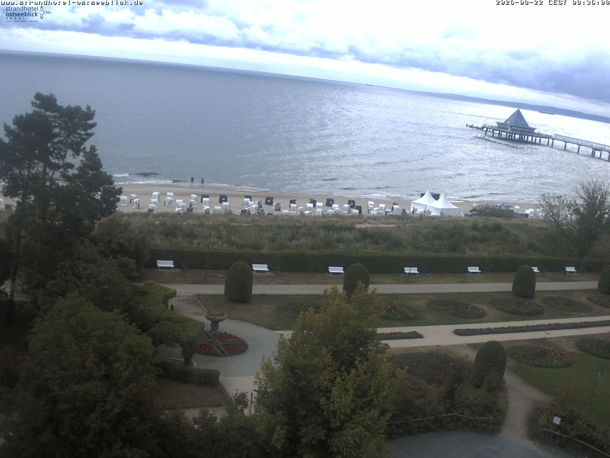 Archived image Webcam View at the Baltic Sea at Island Usedom