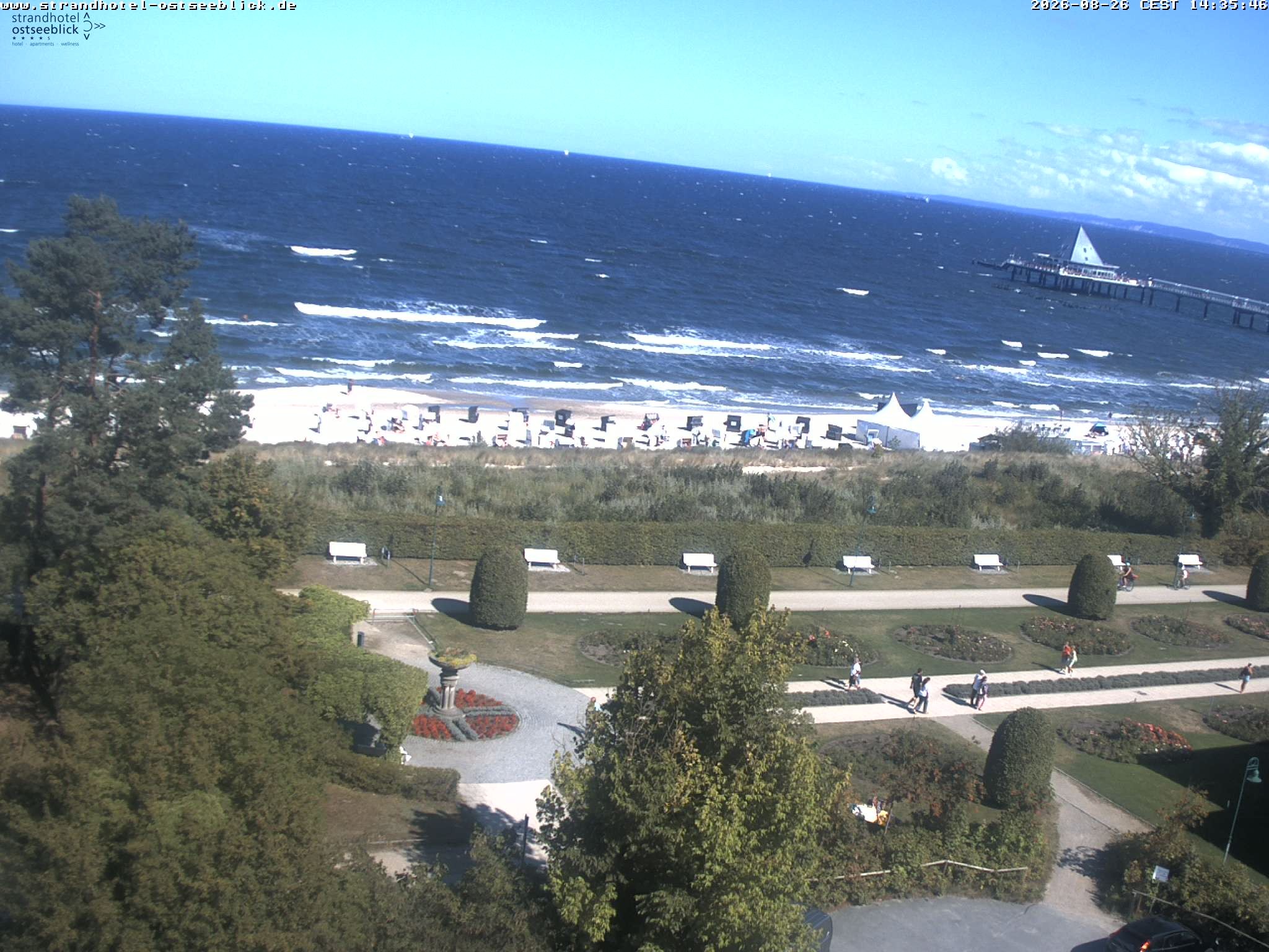 Archiv Foto Webcam Usedom: Ostseeblick Heringsdorf