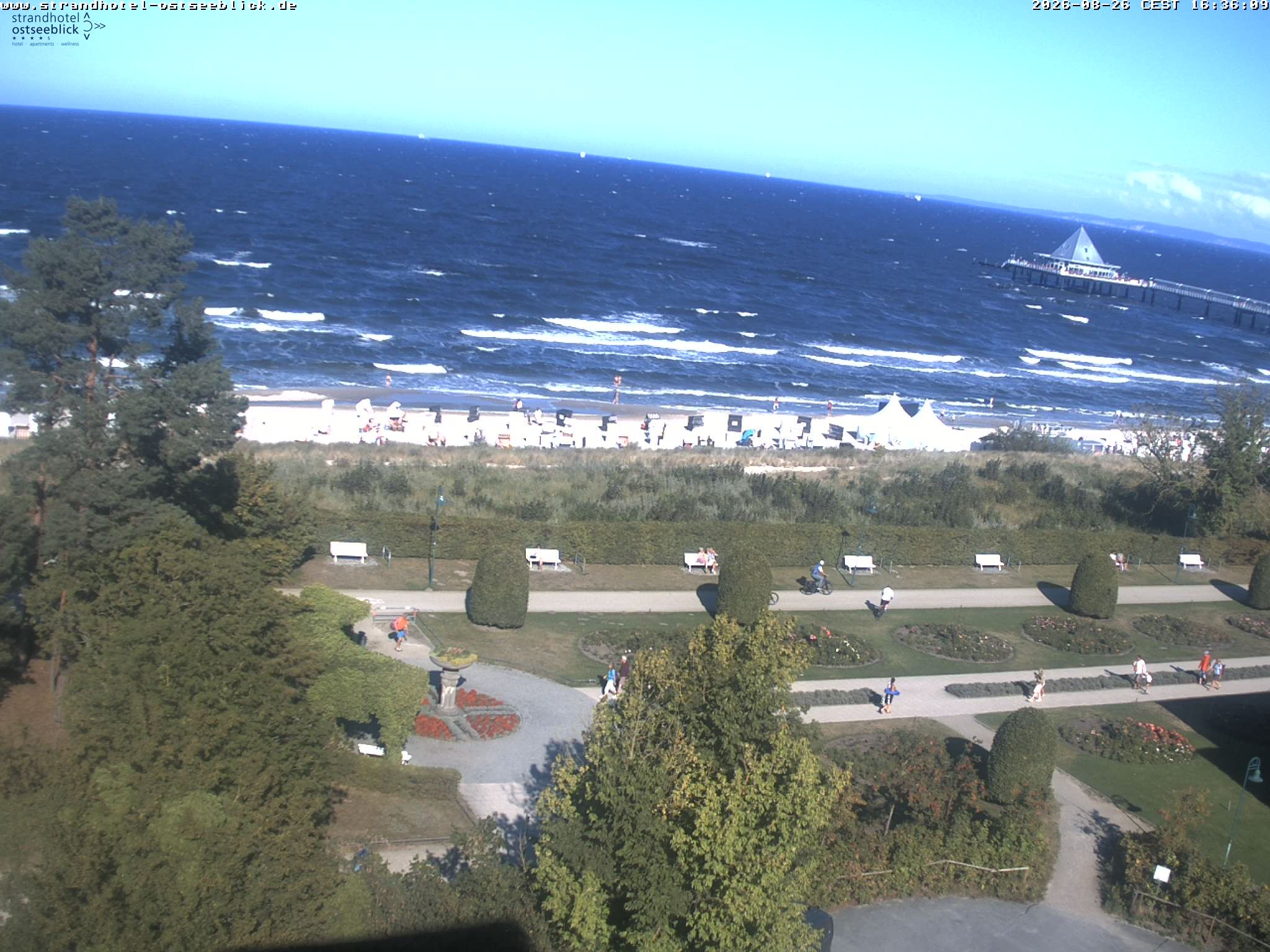 Archiv Foto Webcam Usedom: Ostseeblick Heringsdorf