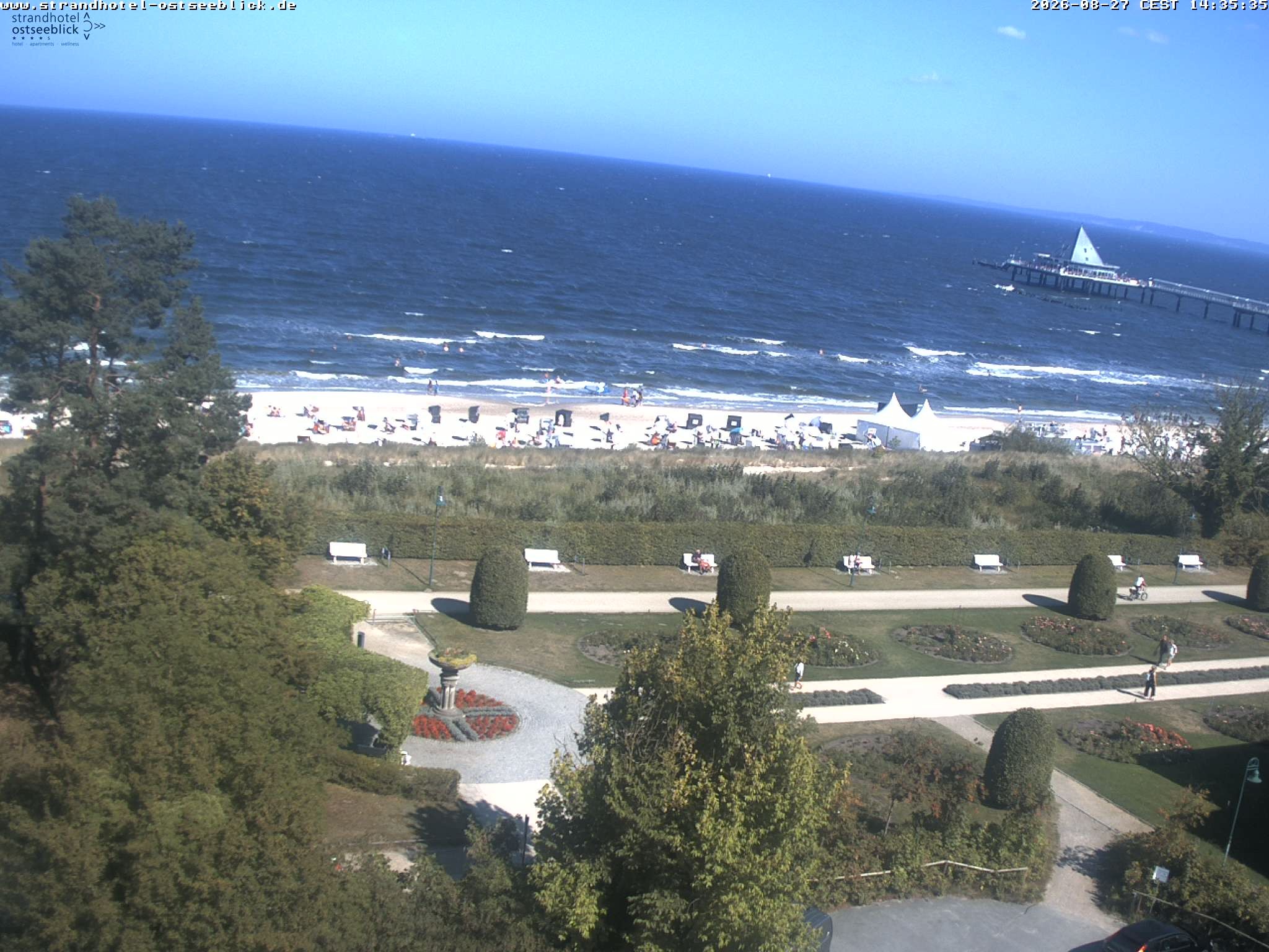 Archiv Foto Webcam Usedom: Ostseeblick Heringsdorf