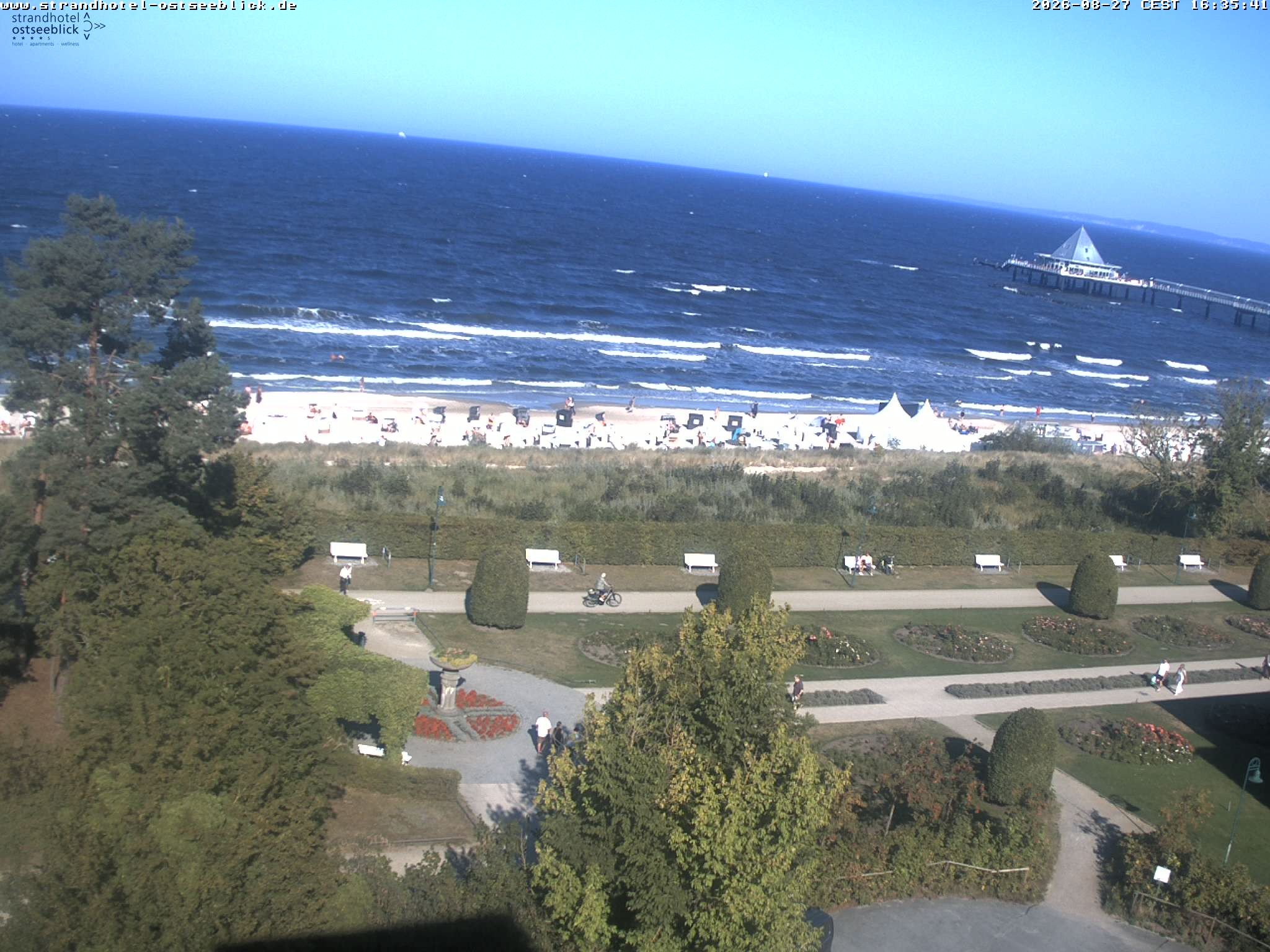 Archiv Foto Webcam Usedom: Ostseeblick Heringsdorf