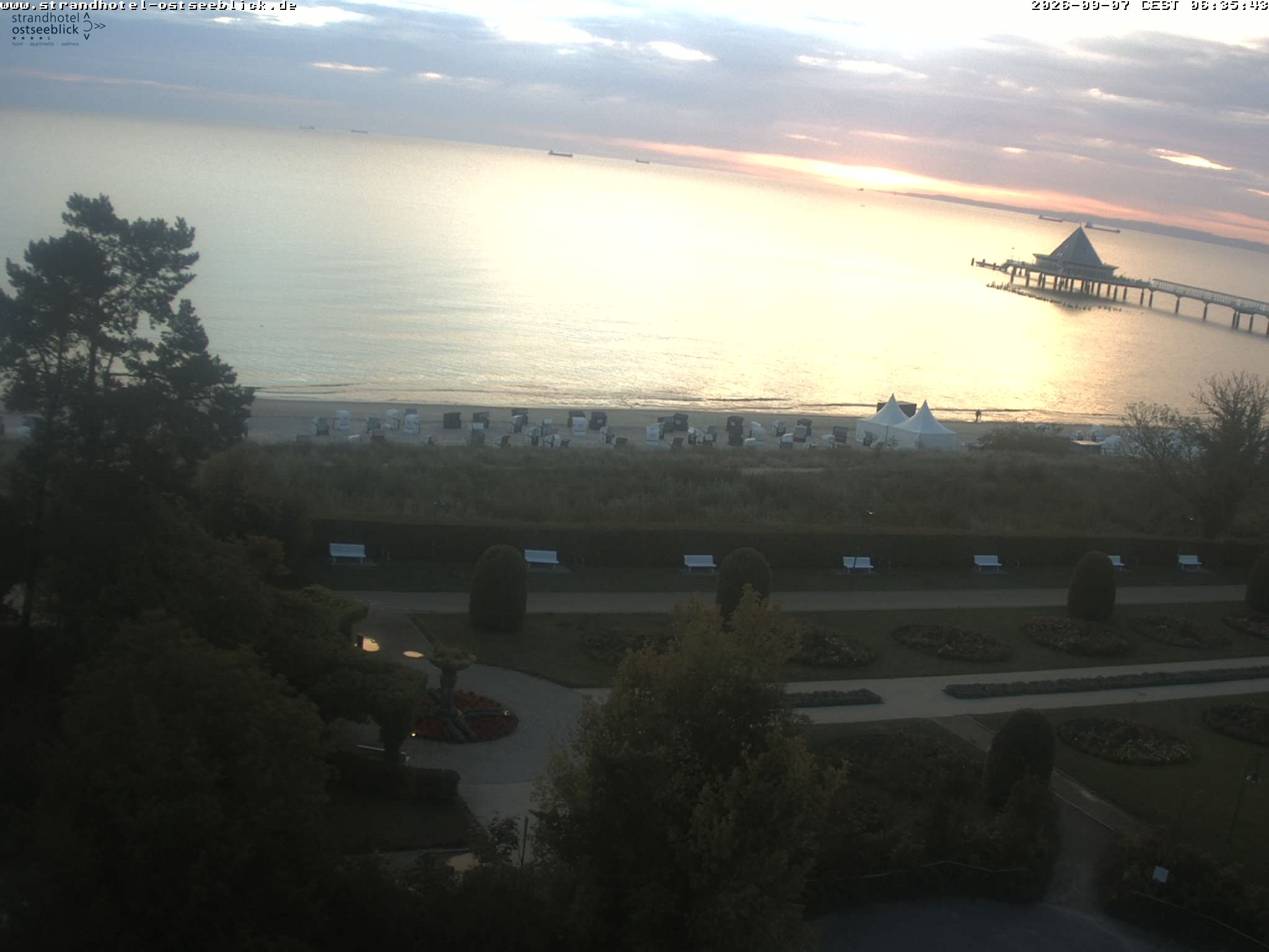 Archiv Foto Webcam Usedom: Ostseeblick Heringsdorf
