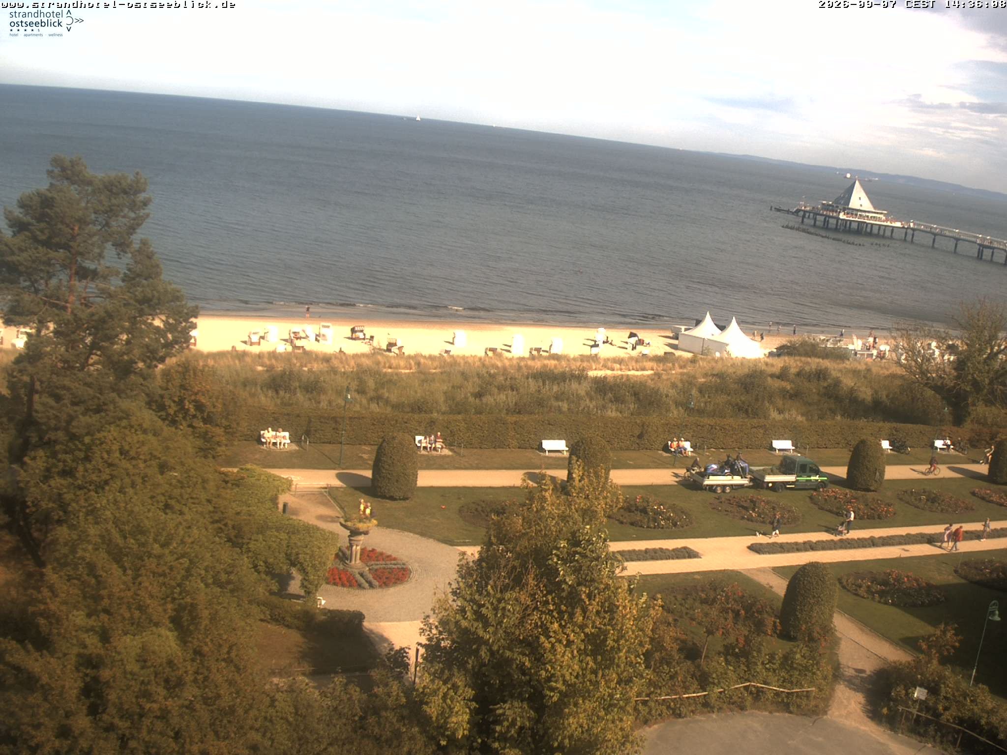 Archiv Foto Webcam Usedom: Ostseeblick Heringsdorf
