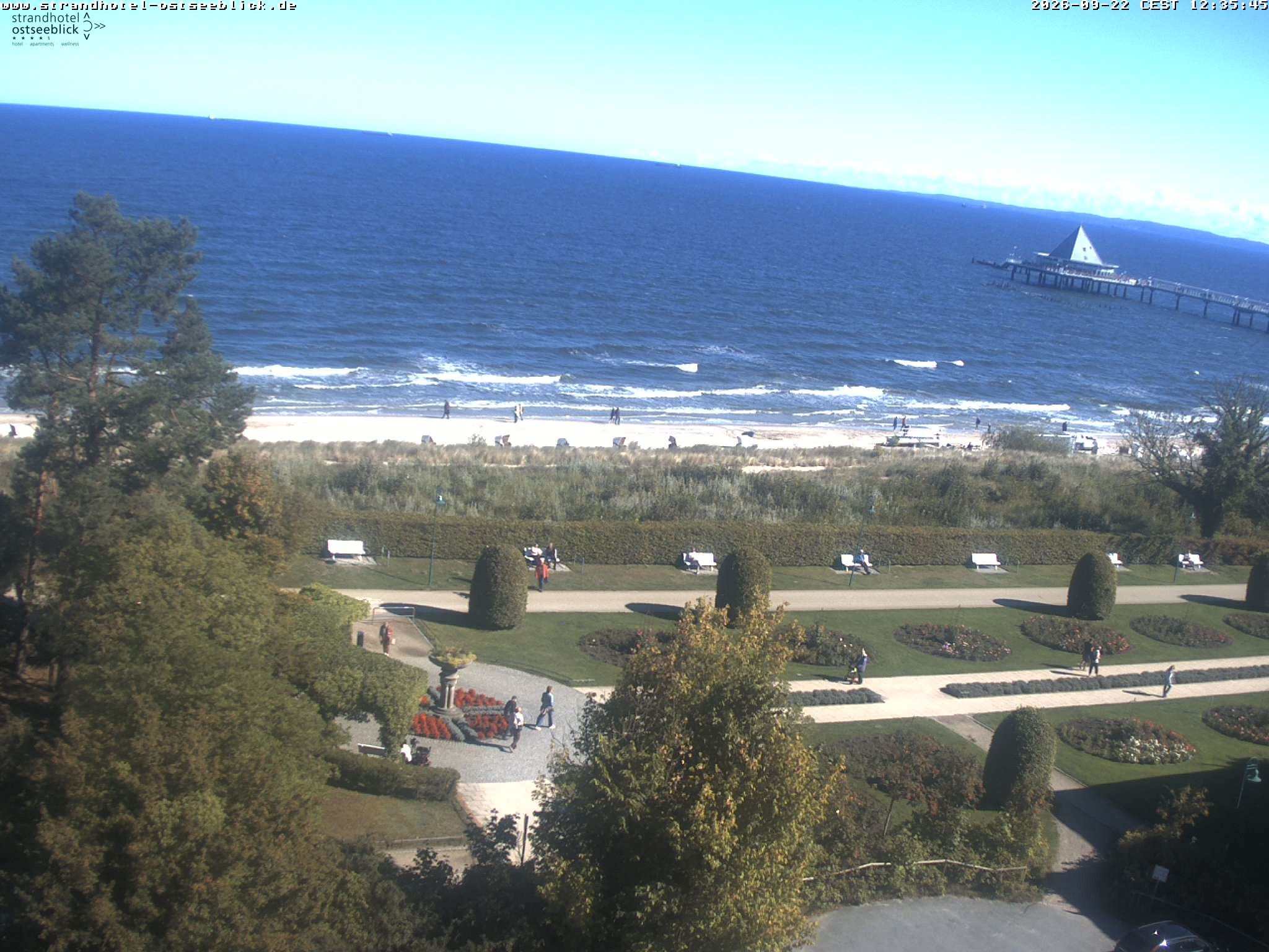 Archiv Foto Webcam Usedom: Ostseeblick Heringsdorf