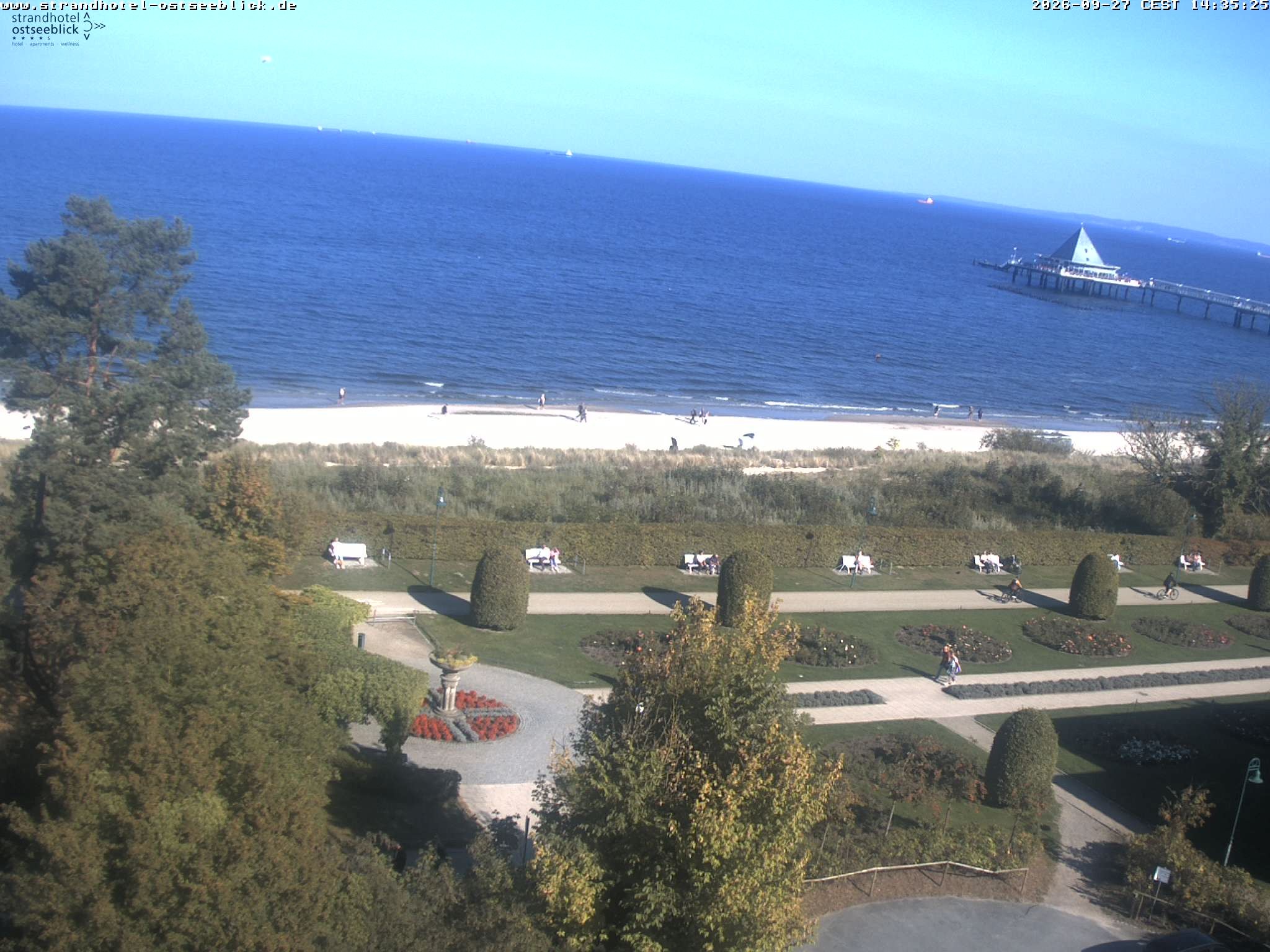 Archiv Foto Webcam Usedom: Ostseeblick Heringsdorf