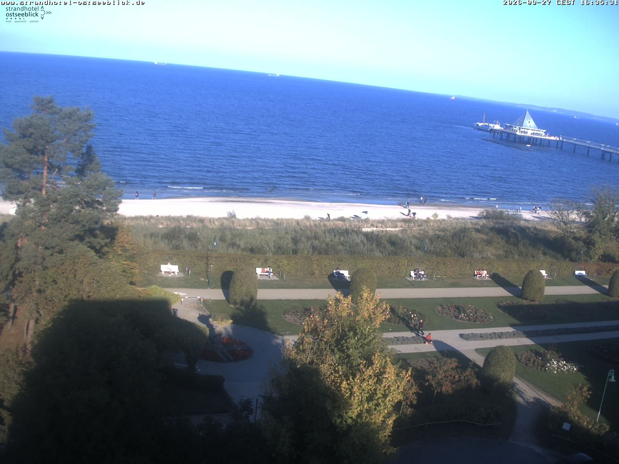 Archiv Foto Webcam Usedom: Ostseeblick Heringsdorf