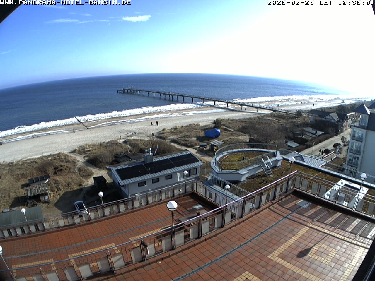 Archived image Webcam Pier Bansin at Baltic Sea - Island of Usedom