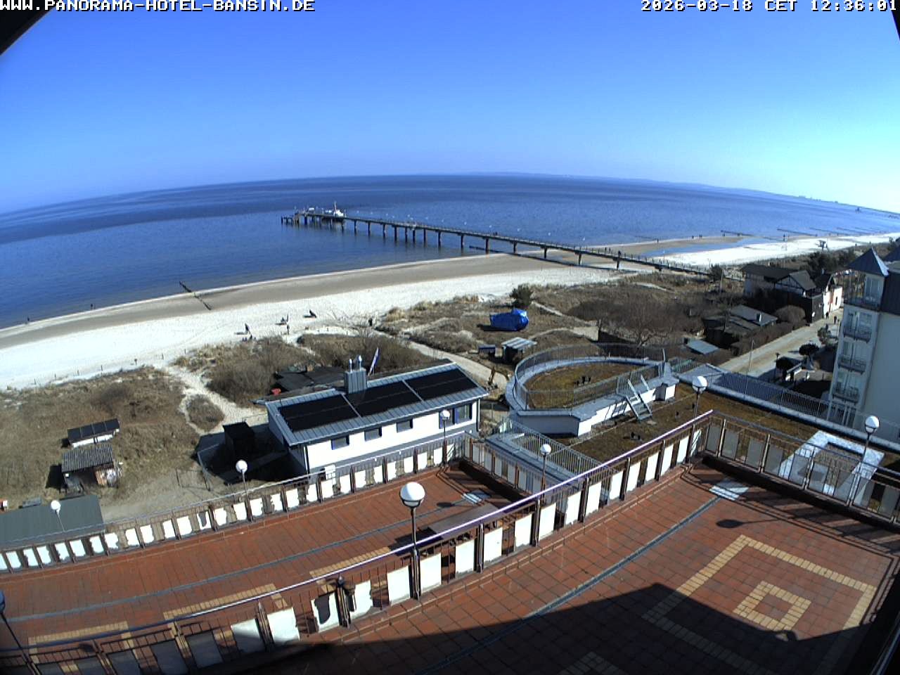 Archiv Foto Webcam Usedom: Ostseeblick an der Seebrücke Bansin