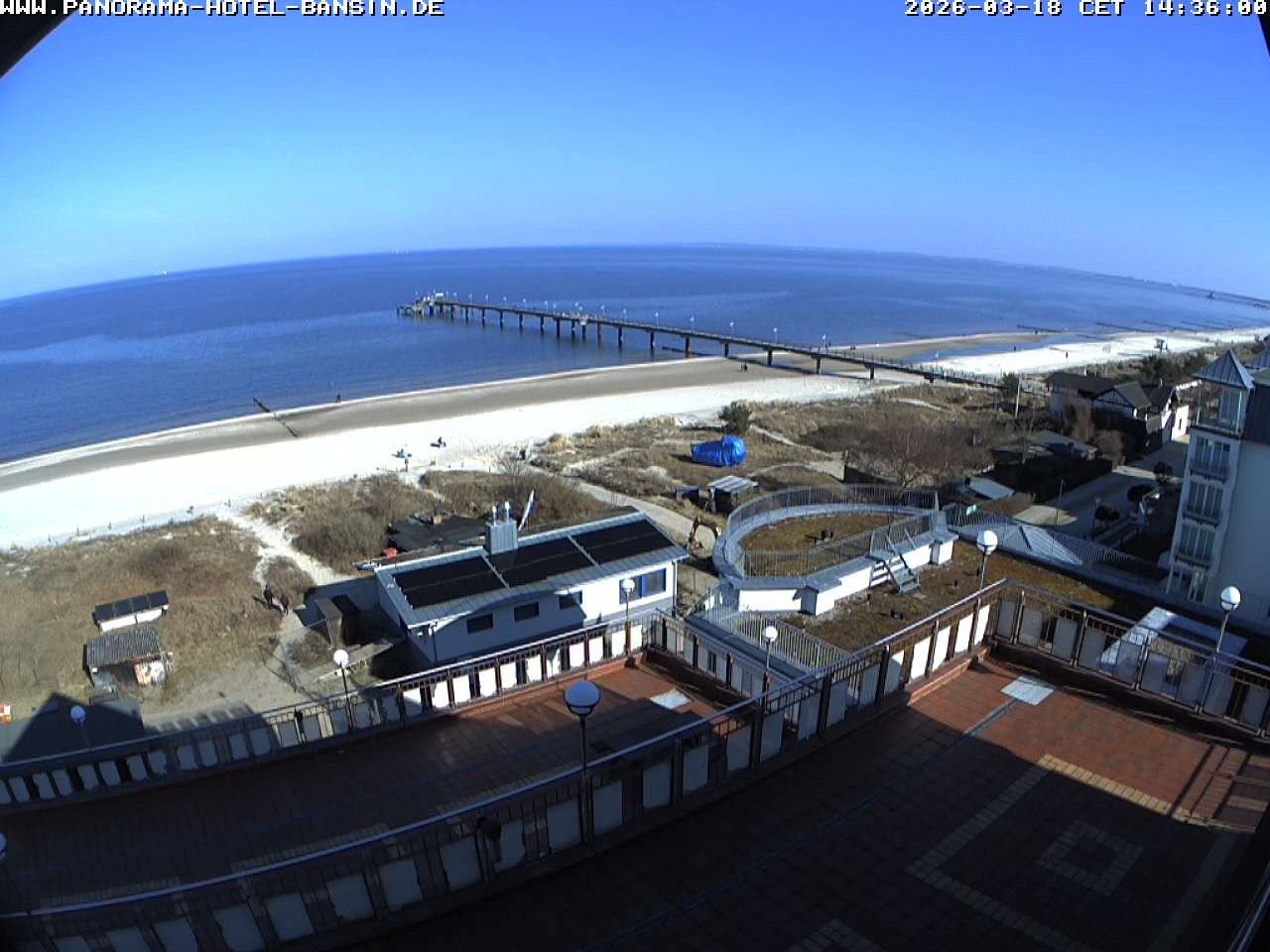 Archived image Webcam Pier Bansin at Baltic Sea - Island of Usedom