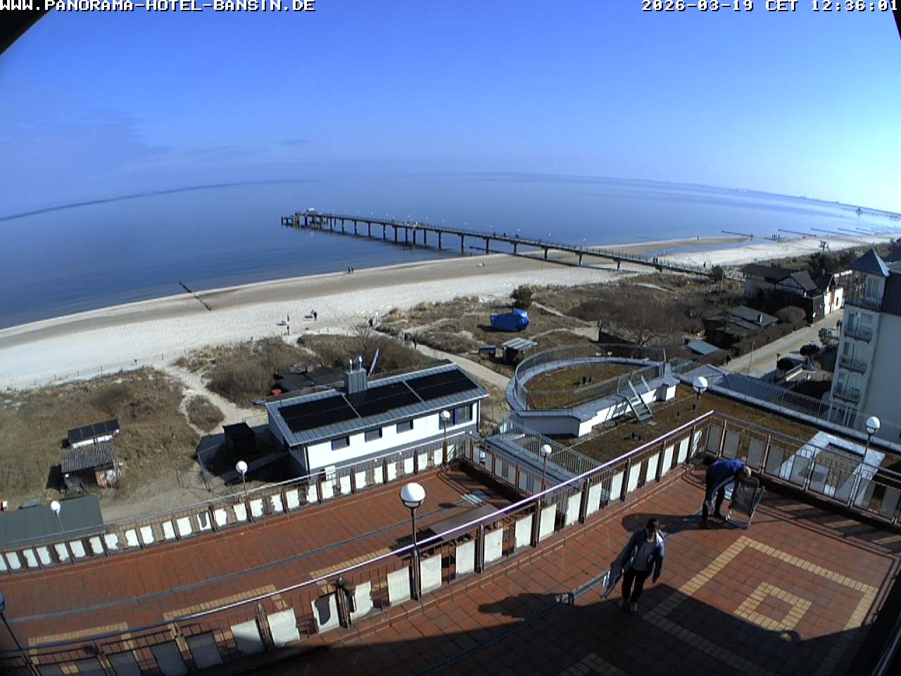 Archiv Foto Webcam Usedom: Ostseeblick an der Seebrücke Bansin