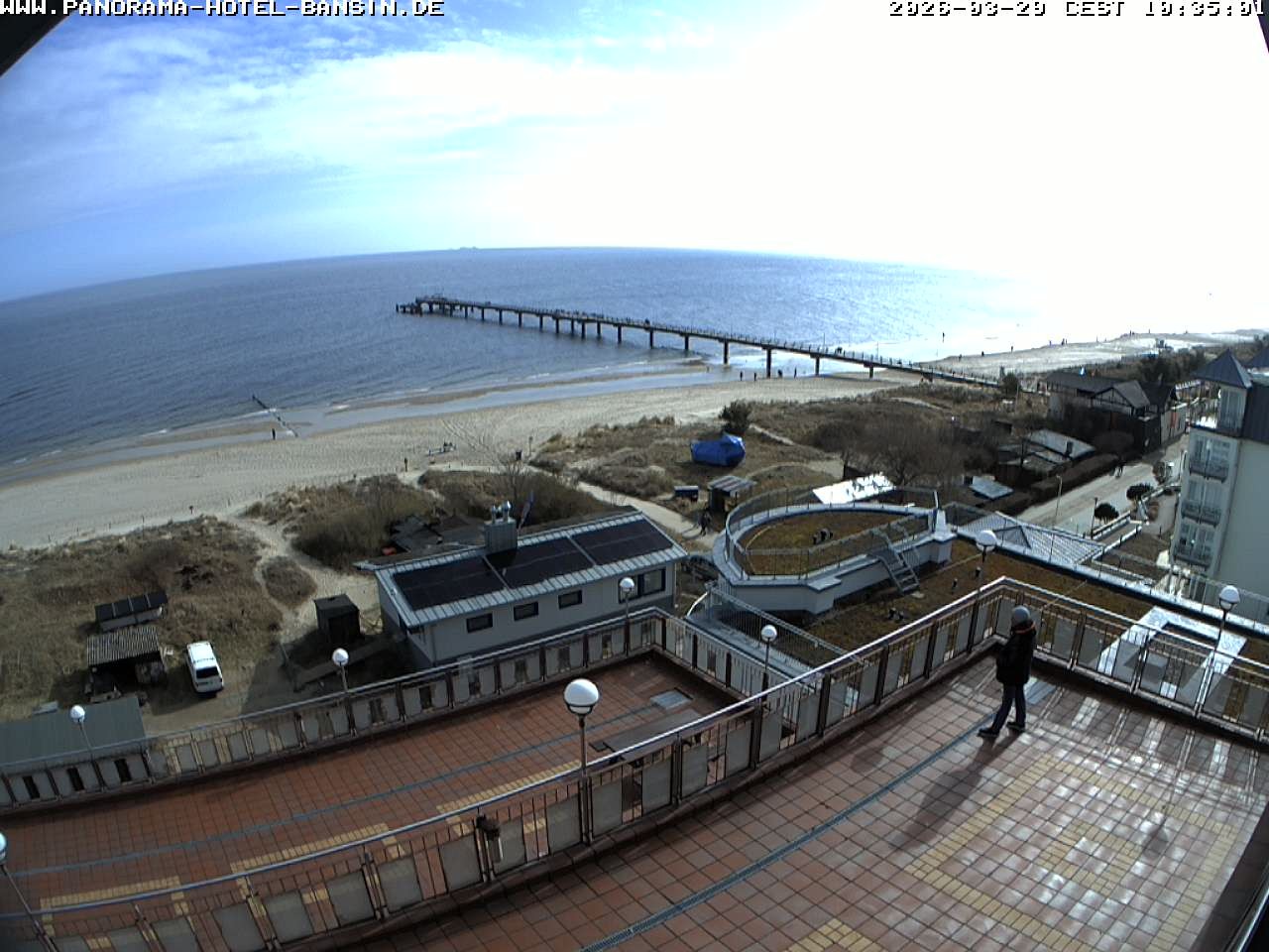 Archiv Foto Webcam Usedom: Ostseeblick an der Seebrücke Bansin
