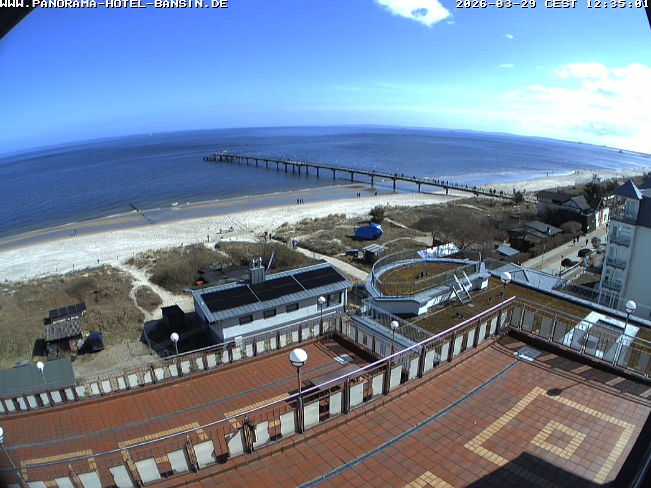 Archiv Foto Webcam Usedom: Ostseeblick an der Seebrücke Bansin