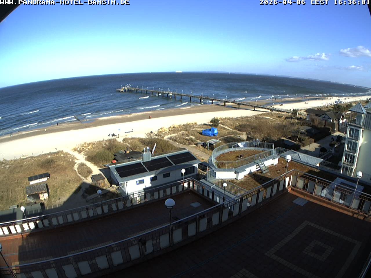 Archiv Foto Webcam Usedom: Ostseeblick an der Seebrücke Bansin