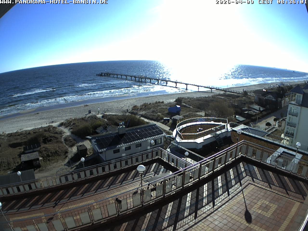 Archived image Webcam Pier Bansin at Baltic Sea - Island of Usedom