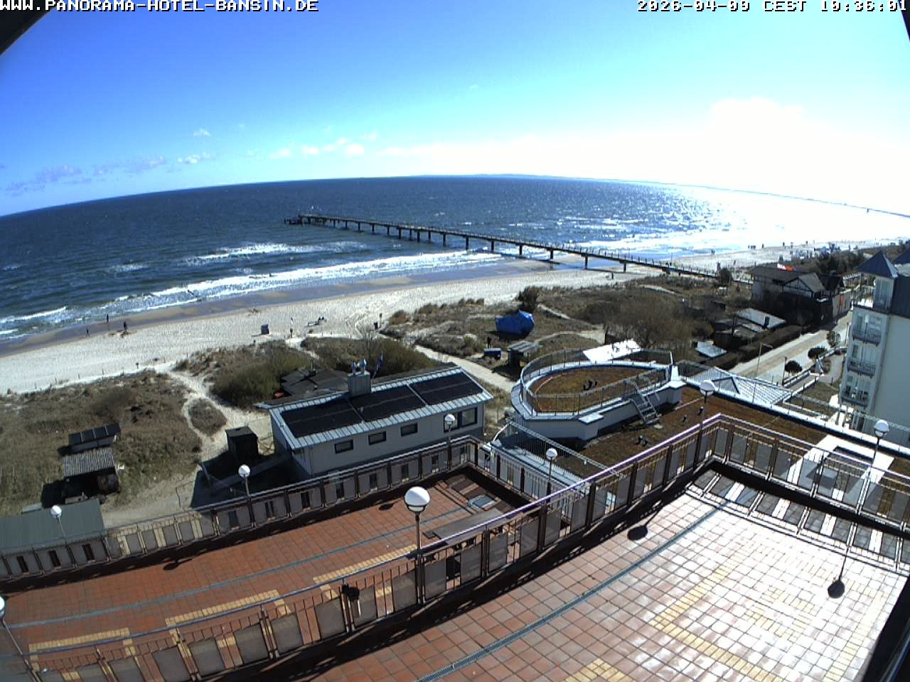 Archiv Foto Webcam Usedom: Ostseeblick an der Seebrücke Bansin
