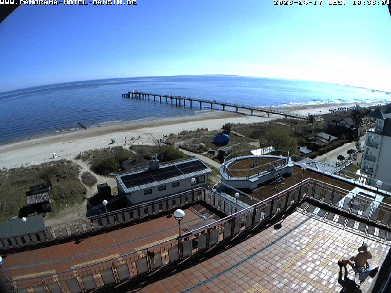 Archived image Webcam Pier Bansin at Baltic Sea - Island of Usedom