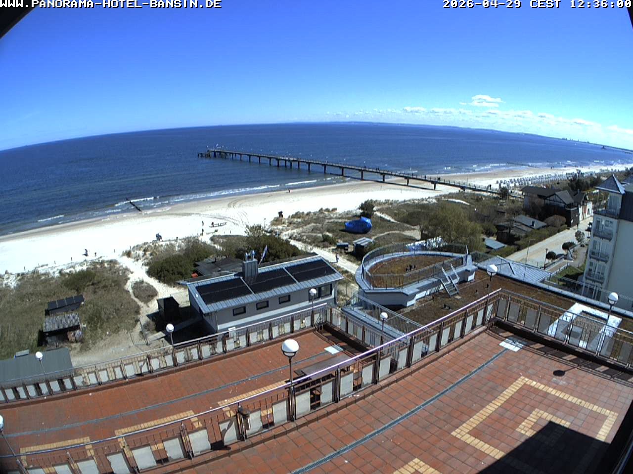 Archiv Foto Webcam Usedom: Ostseeblick an der Seebrücke Bansin