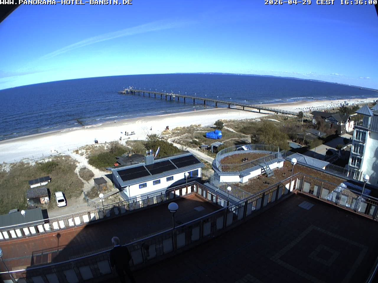 Archiv Foto Webcam Usedom: Ostseeblick an der Seebrücke Bansin