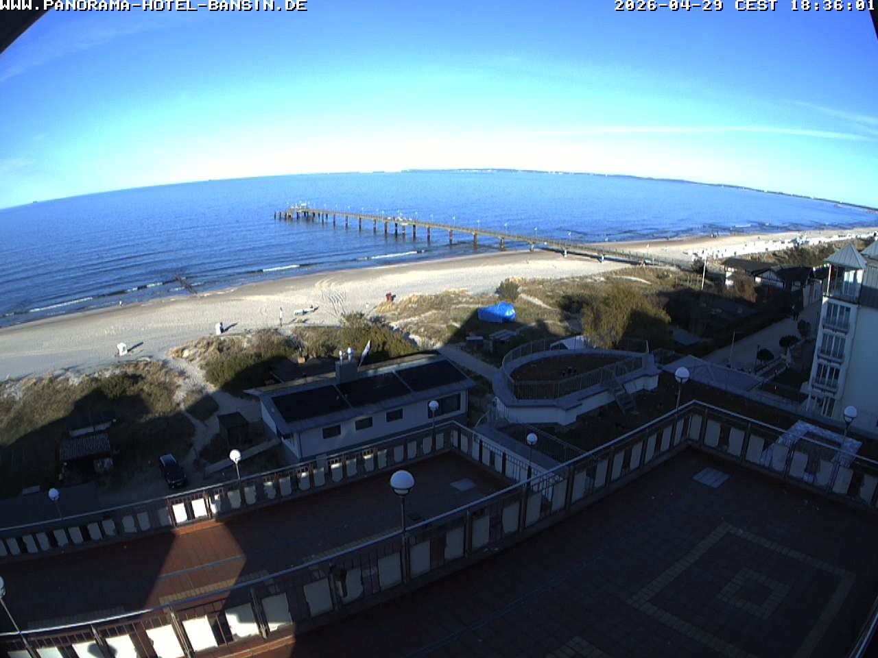 Archiv Foto Webcam Usedom: Ostseeblick an der Seebrücke Bansin