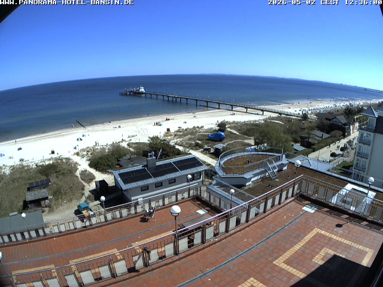 Archiv Foto Webcam Usedom: Ostseeblick an der Seebrücke Bansin