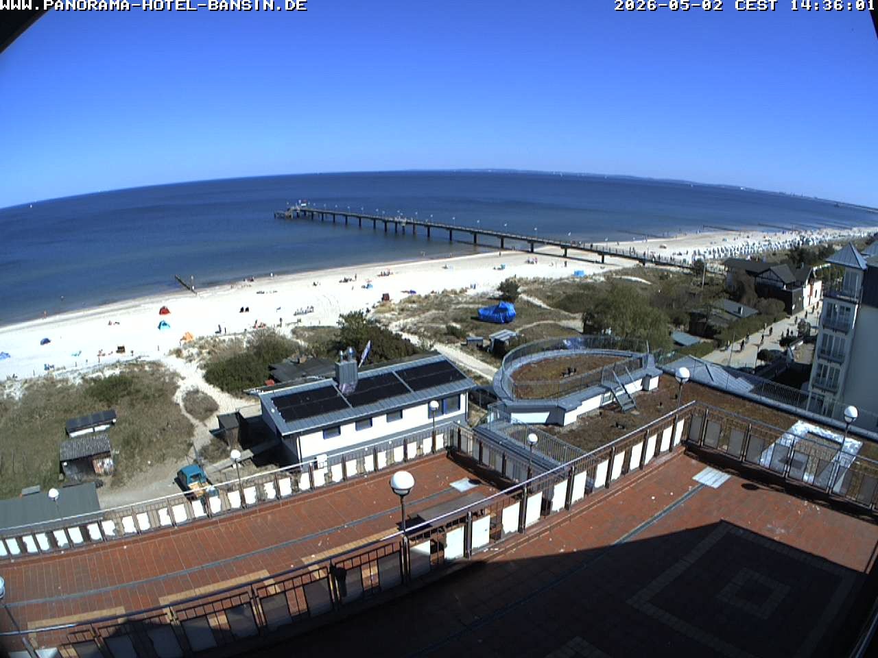 Archiv Foto Webcam Usedom: Ostseeblick an der Seebrücke Bansin