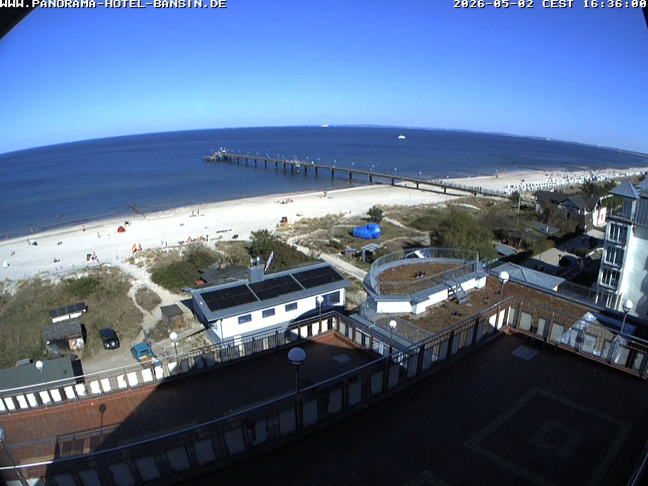 Archiv Foto Webcam Usedom: Ostseeblick an der Seebrücke Bansin