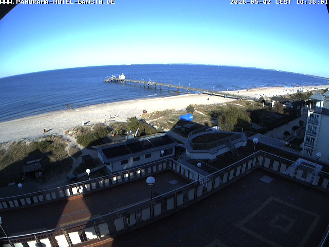 Archiv Foto Webcam Usedom: Ostseeblick an der Seebrücke Bansin