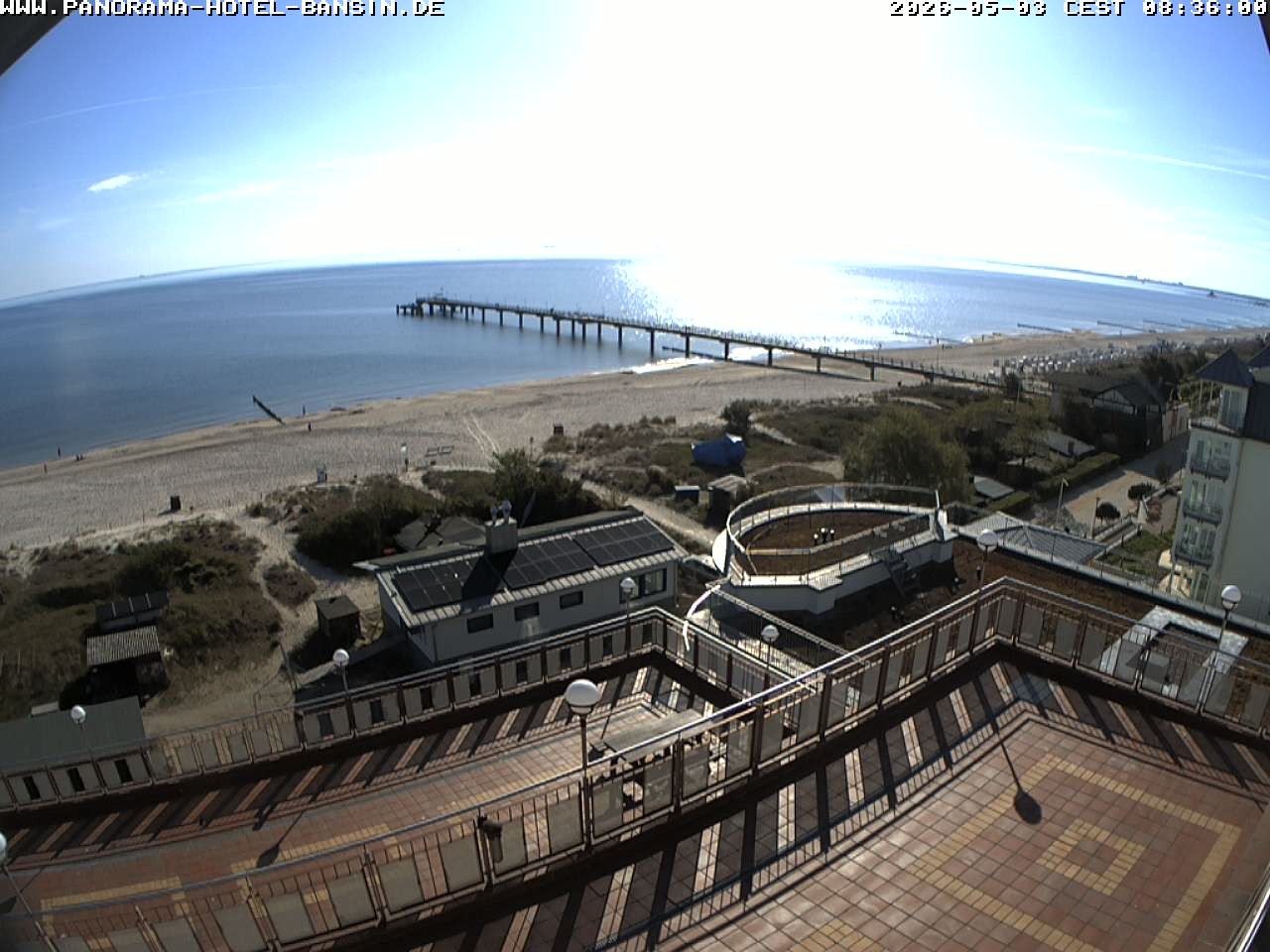 Archived image Webcam Pier Bansin at Baltic Sea - Island of Usedom