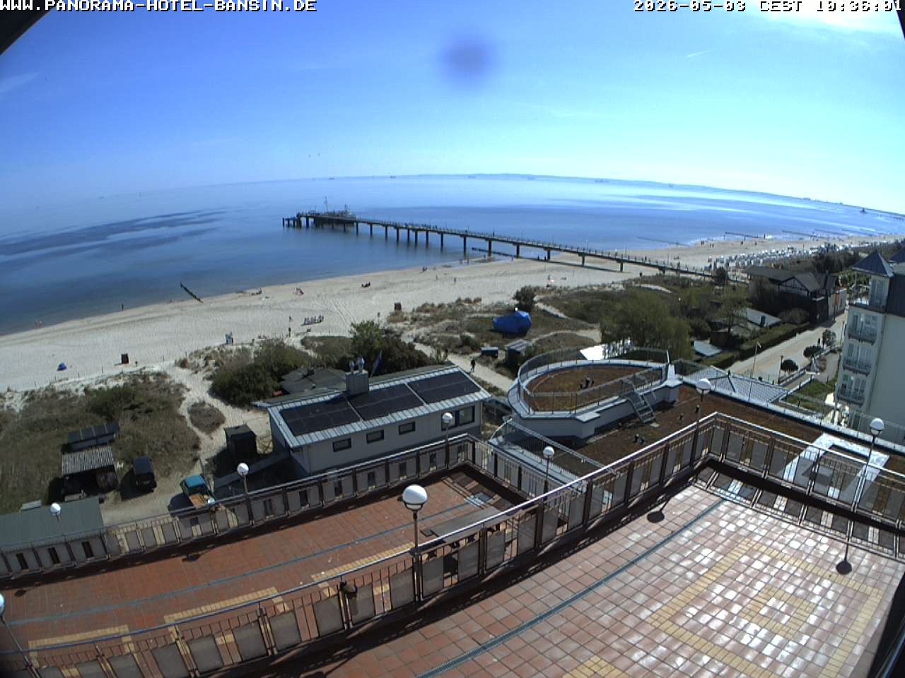Archived image Webcam Pier Bansin at Baltic Sea - Island of Usedom