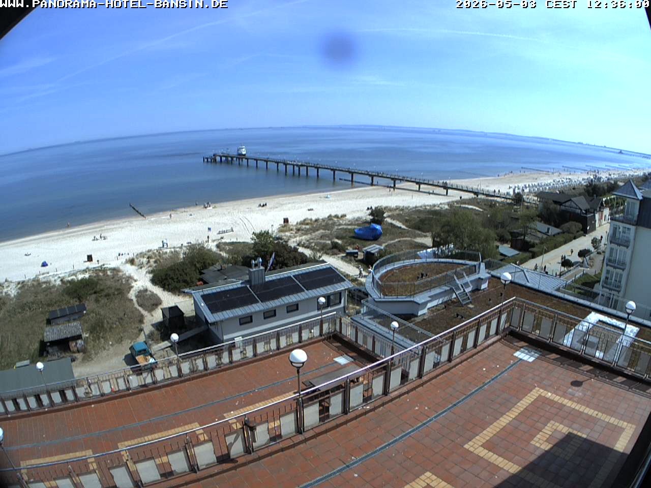 Archived image Webcam Pier Bansin at Baltic Sea - Island of Usedom