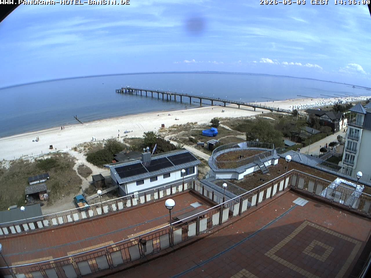 Archived image Webcam Pier Bansin at Baltic Sea - Island of Usedom