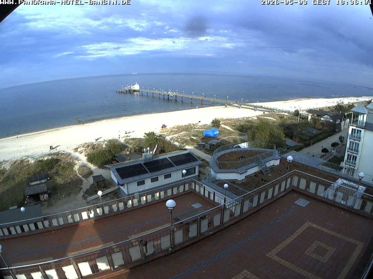 Archived image Webcam Pier Bansin at Baltic Sea - Island of Usedom