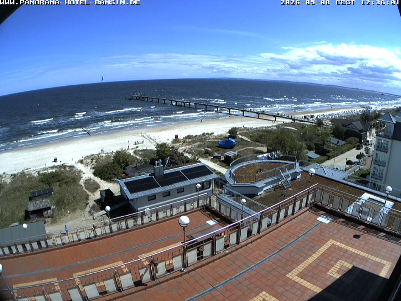 Archived image Webcam Pier Bansin at Baltic Sea - Island of Usedom
