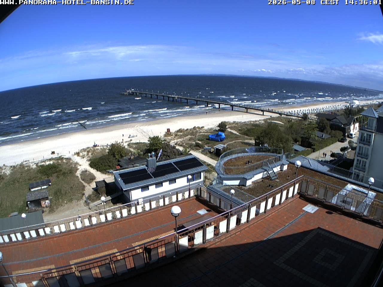 Archived image Webcam Pier Bansin at Baltic Sea - Island of Usedom