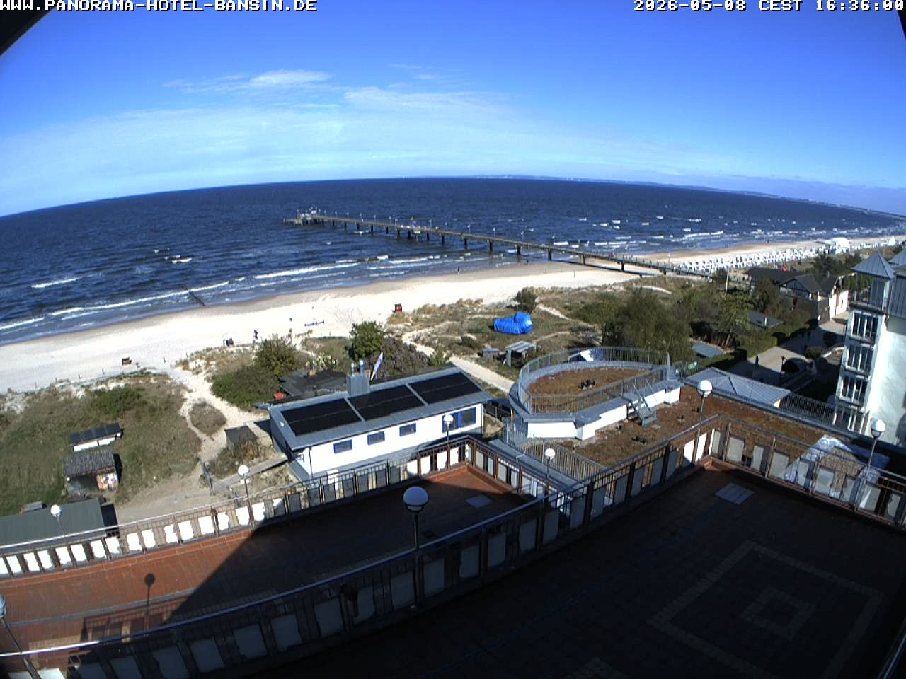 Archived image Webcam Pier Bansin at Baltic Sea - Island of Usedom