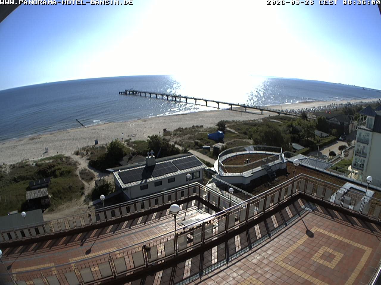 Archived image Webcam Pier Bansin at Baltic Sea - Island of Usedom