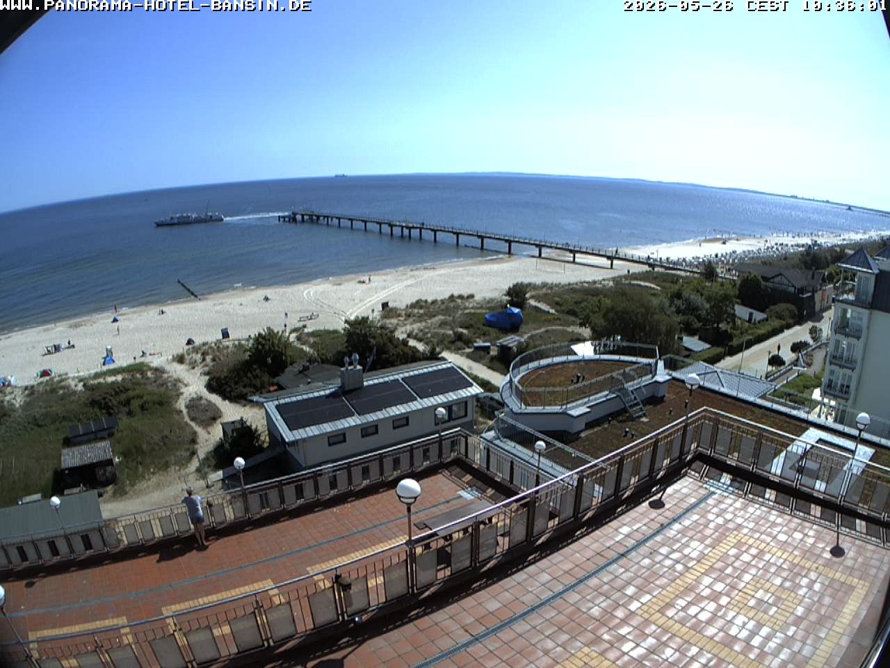 Archived image Webcam Pier Bansin at Baltic Sea - Island of Usedom