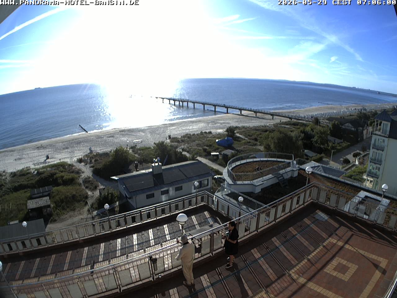 Archived image Webcam Pier Bansin at Baltic Sea - Island of Usedom