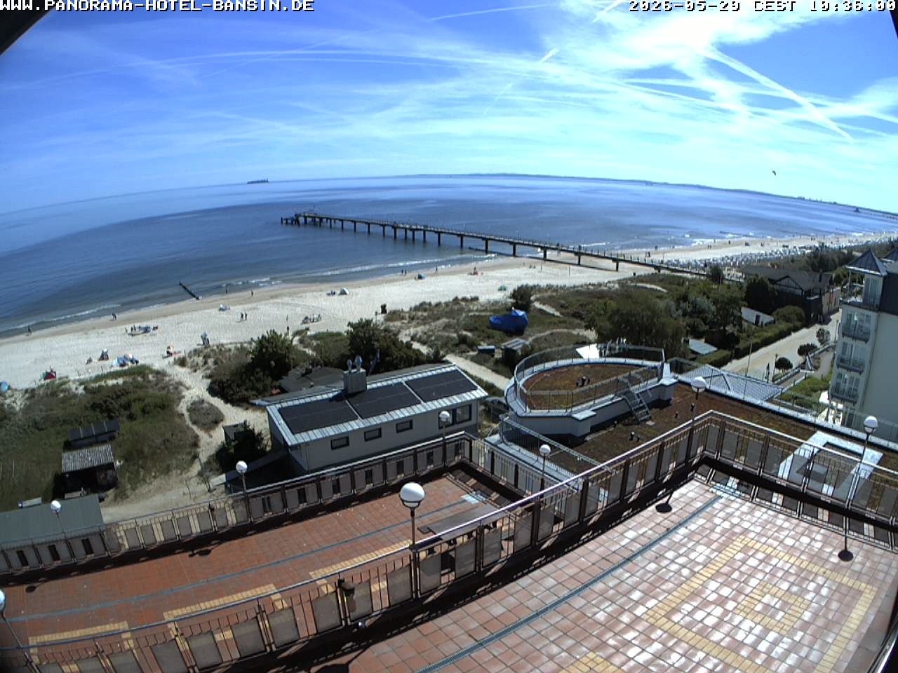 Archived image Webcam Pier Bansin at Baltic Sea - Island of Usedom