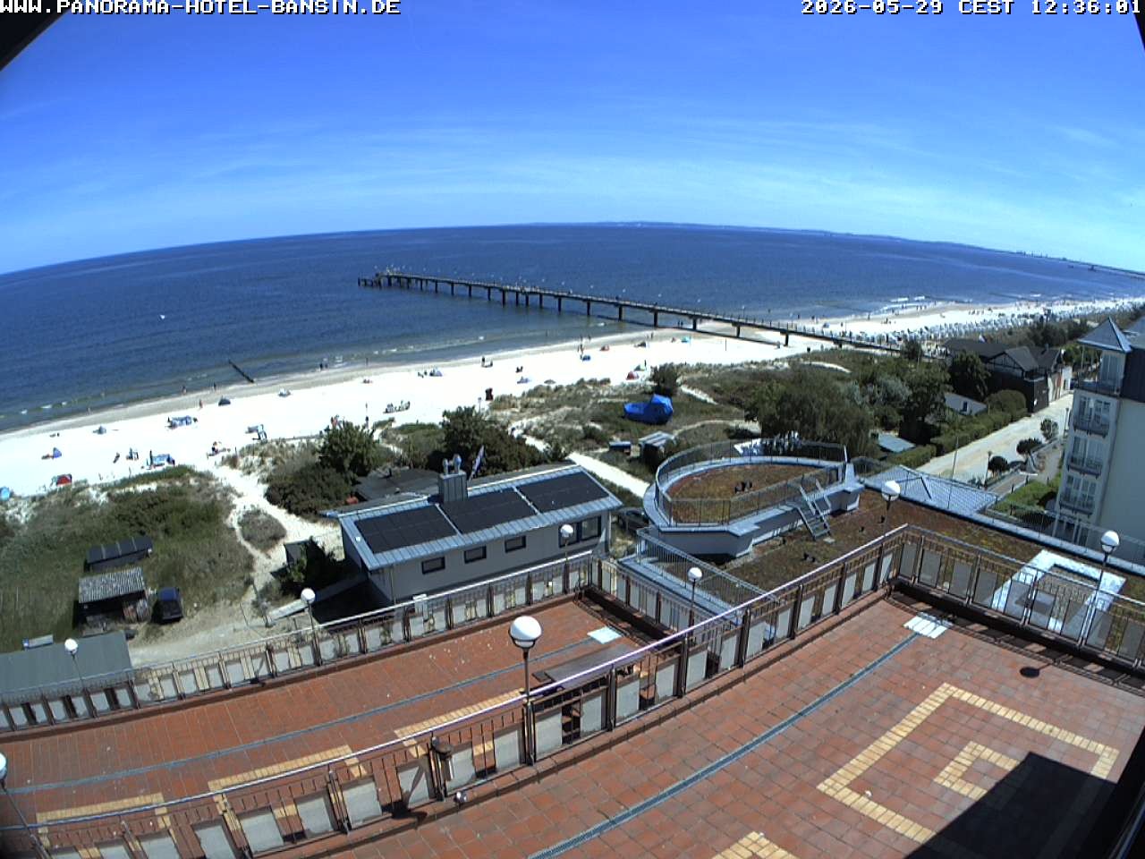 Archived image Webcam Pier Bansin at Baltic Sea - Island of Usedom