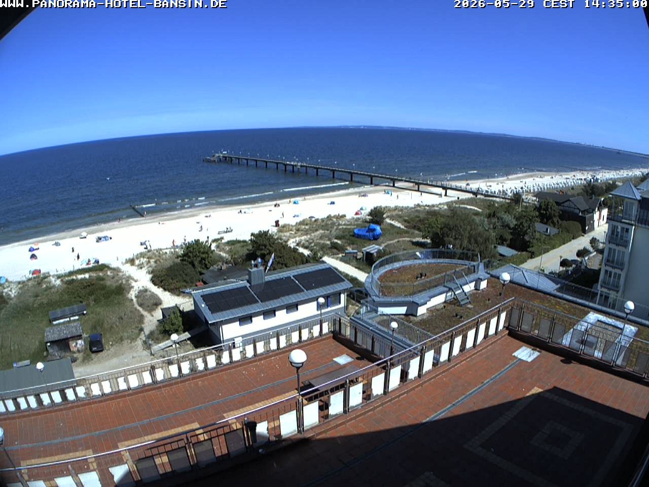 Archived image Webcam Pier Bansin at Baltic Sea - Island of Usedom