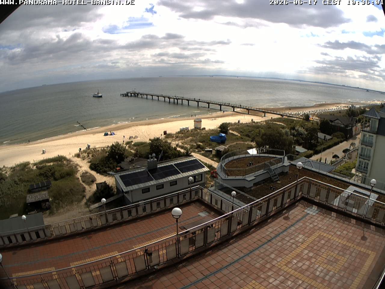 Archiv Foto Webcam Usedom: Ostseeblick an der Seebrücke Bansin